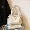 Bolsa Tote Casual de Grande Capacidade para Mulheres 2025 Inverno Novo Estilo Luxo Leve Nicho Bolsa de Ombro Sob o Braço