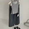 Ropa Coreana para Niñas, Nuevo Estilo de Verano Top sin Mangas Halter para Bebés Niñas, Camisola de Moda y Elegante sin Espalda