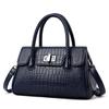 Bolsa de Luxo Feminina Outono e Inverno Nova Moda Bolsa de Ombro Transversal Crocodilo Estilo Western Clássico Bolsa Quadrada Pequena Portátil