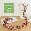 Flor artificial 45 cabeça Flor Videira flor artificial seda flor cachimbo de água vime vestir até arco de casamento sinuoso flor de rosa decorativa Videira