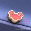Acessórios de cabelo Guofeng DIY corda de cabeça pulseira pingente Xiangyun cabaça perfurada liga banho de gota de óleo acessórios de retenção de cor