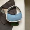 Bolsas Femininas 2024 Nova Bolsa Hobo Design Nicho Bolsa de Axila Lona Corrente Bolsa Pequena Nova Bolsa Crescente Borda Peluda