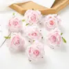 Flores Artificiais de Alto Padrão Estilo Europeu Flores Rosa Simulação Flores Decorativas Retro DIY Cenário de Casamento Marcadores de Corredor Buquê Amarrado à Mão