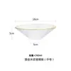 Plato de vidrio de rayas horizontales estilo japonés, vajilla transparente popular para el hogar, plato para frutas, ensaladera estilo occidental, plato de cena, plato