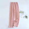 Atacado 6535 Algodão AliExpress Verão Calça de Pijama Feminina Longa Solta Confortável Pode Ser Usada Fora Passeando com Cachorros Tamanho Plus Calça para Meninas Adolescentes