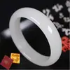 Pulseira de Jade Sintético Verde Imperial para Mulheres, Design Redondo Largo, Joia Luxuosa Estilo Chinês Novo, Fornecimento Direto da Fábrica, Tendência
