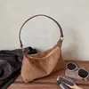 Bolso para el trabajo Melaleuca para mujer 2026 Nuevo Otoño Retro Gamuza Felpa Bolso de Hombro Único de Moda Versátil Bolso Cruzado