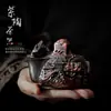 Bule de Dragão Esculpido em Argila Roxa para Uso Doméstico, Conjunto de Chá Kung Fu de Cerâmica, Bule de Chá Estilo Retro Chinês, Presente para Idosos