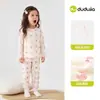 Ropa Interior y Pijamas de Otoño para Niños Dudu, Pijamas Infantiles, Conjunto de Ropa Interior de Algodón Puro para Niñas de Otoño, Ropa Caliente para Bebés, Ropa para Niños Pequeños