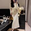 Faldas de Traje Populares y Hermosas de Este Año, Ropa de Drama Coreano, Chaquetas y Faldas de Estilo Rico y Femenino, Conjunto de Dos Piezas para Otoño e Invierno