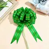 Nuevo embalaje de regalo navideño transfronterizo, flor de extracción grande de 45 cm con tres hilos dorados, flor de extracción manual, bola tridimensional de plástico.