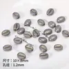 Grânulos de vidro tcheco imitação grãos de café diy pulseira feita à mão colar corrente de celular com contas acessórios material