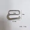 Fivela de Liga de Zinco em Forma de 9 Fivela de Metal em Forma de Nove Fivela Antiderrapante em Forma de Nove Fivela para Suspensório Fivela para Roupa Íntima Fivela de Ajuste para Alça de Sutiã