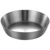 Plato de acero inoxidable 304 de una sola capa, estilo coreano, espeso, dorado, para kimchi, condimentos, salsa, redondo, para barbacoa, vajilla