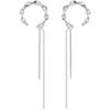 Pendientes de gancho para oreja para mujer sin perforaciones, Borlas, Sencillos Elegantes, Pendientes Populares, Pinzas para Hélice de Oreja Personalizadas de Alta Gama, Todo en uno
