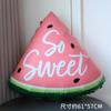 Globo de Película de Aluminio Mate de Dibujos Animados Sandía Fresa Fiesta de Cumpleaños para Niños Tema de Frutas Verano Disposición Globos Decorativos