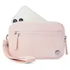 Em estoque Explosões Transfronteiriças Lulu Estilo Igual Bolsa de Cartão de PVC Transparente Bolsa de Pulso Bolsa para Cartão Bancário Troco Bolsa para Celular Fofa