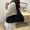Bolso de mano de gran capacidad, moderno, informal, de un solo hombro, estilo retro occidental, para mujer