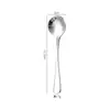Acero Inoxidable 304 Cuchara Pequeña Cuchara de Postre Cuchara de Café Cocina Doméstica Cuchara para Condimentos Tenedor de Fruta Logo Láser