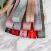 Cinta de poliéster y algodón de doble cara bicolor con letras inglesas importada de Corea del Sur, accesorios para el cabello, lazos DIY, sombreros, ropa, accesorios de embalaje
