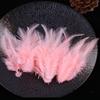 Venta al por mayor de 4-6 plumas puntiagudas blancas de color pluma de pollo, artesanías de joyería hechas a mano, atrapasueños, materiales de decoración de ropa
