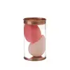 Set de Huevos de Belleza al por Mayor Gota de Agua Calabaza Esponja para Polvos Húmeda y Seca Suave Cera Amigable con la Piel Huevo de Maquillaje Esponja de Cojín de Aire Esponja para Polvos