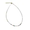 Collar Original de Piedra Natural Amazonita Gris Moonlight Cadena de Clavícula con Cuentas Collar de Perla de Agua Dulce y Cristal de Lujo Ligero para Mujer