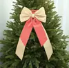 Nuevo colgante de lazo grande de cinta de Navidad para decoración de habitaciones, arreglo simple de lazo para fiesta de cumpleaños, decoración colgante de escena