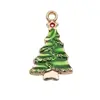 140 Desenho Animado Liga Gotejante de Óleo Papai Noel Alce Árvore Floco de Neve Brincos DIY Pulseira Pingente Acessórios de Joalheria