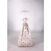 Suporte de Exibição de Joias Modelo Vestido de Princesa Estilo Europeu, Suporte de Exibição para Armazenamento de Brincos e Colares Estilo Vestido com Estampa de Coroa, Exibição de Presente