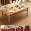 Todo madera maciza adecuado para habitaciones pequeñas escritorio escritorio de estudio escritorio doble de oficina en casa mesa de sala de estar banco de trabajo