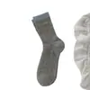 Calcetines de verano para mujer, finos de malla de algodón, hasta la pantorrilla, estilo coreano ins, calcetines holgados estilo ballet de verano