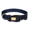 Nuevo collar para mascotas transfronterizo anti-rotura reflectante anti-pérdida collar para perro ajustable con letras correa para mascotas