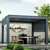Abrigo de Chuva para Pátio Externo, Toldo para Terraço e Quintal, Gazebo com Palhetas Elétricas
