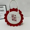 Bolsas de Fieltro Grueso para Regalo del Festival de Mediados de Otoño para Promoción Corporativa, Recuerdos de Pasteles de Luna Festivos, Bolsas de Hombro de Fieltro con Logo Personalizado
