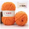 Hilo Suave de Coral Fleece Apto para la Piel, Hilo de Toalla Esponjoso de Tres Hebras, Bufanda Tejida a Mano para DIY, Hilo Grueso