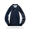 Sudadera ACU de dos tonos con retazos y cuello alto, marca de moda para hombre, nueva colección otoño/invierno 2026, top casual holgado de alta calle para hombre