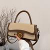 Bolsa Pequena Quadrada Estilo Vintage para Mulheres, Nova Moda de Nicho Inverno 2026 Bolsa de Ombro Casual Bolsa Transversal Tendência