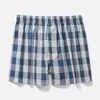 Fábrica de Origen Nantong Calzoncillos de Algodón Puro para Hombre Corte Holgado Ropa de Dormir para Casa Tallas Grandes Boxer Briefs Suministro Directo en Stock