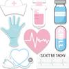 Adesivos Post-it Temáticos Médicos Transfronteiriços Alienígenas Post-it de Desenho Animado de Alto Valor Estilo Ins Adesivo Rasgável N Vezes para Diário