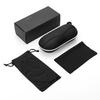 Estilo simple portátil anti-presión gafas de sol portátil para mujer cuero suave bolsa embalaje exterior bolsa cubierta traje estuche para gafas