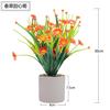 Plantas Artificiais Amazon Planta Verde Falsa Vaso Combinação Mesa Enfeites de Flores Falsas Pequenas Flores Bonsai Flores Grama de Primavera ao Ar Livre