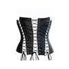 Moda Inverno Feminina Novo Estilo Slim Fit Ombro a Ombro Tira de Couro PU Colete Pequeno