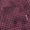 Camisa de manga corta con tinte de corbata a cuadros desgastada para hombre, estilo moderno europeo y americano, con dobladillo con cordón y cuello de solapa, manga corta, verano