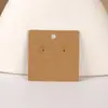 Venda Quente Transfronteiriça 7x7cm com Brincos Pendurados Cartão de Embalagem para Brincos Preto Cartão de Exibição para Brincos Estoque Atacado