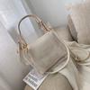 Bolso de Mujer Verano Bolso Pequeño Bolso de Hombro Versátil Portátil de Estilo Coreano Nuevo para Mujer Bolso Bandolera de Gelatina Transparente de Moda