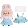 Adecuado para Ropa de Muñeca Labubu, Peluche Vinilo Sentado Fiesta Primera, Segunda y Tercera Generación Traje de Falda de Repuesto