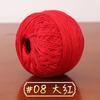 No. 6 Hilo de Encaje de Algodón y Lino Hilo Mediano y Fino Tejido a Mano DIY Accesorios para Bolsas de Muñecas Lana para Suéter Bola de Lana Hilo de Crochet de Verano