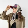 Pañuelo Cuadrado de Satén Pañuelo Pequeño para Mujer 70cm Turbante Europa y América Transfronterizo Pañuelo Estampado de Anacardo Pañuelo Profesional Venta al por Mayor