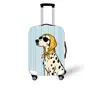 Funda elástica para equipaje de dibujos animados linda transfronteriza, funda protectora engrosada para maleta de ruedas, funda para estuche de viaje, funda a prueba de polvo, poliéster resistente al desgaste